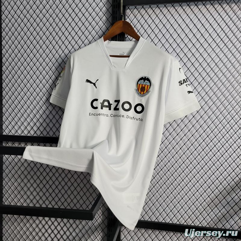 22/23 Valencia Home Soccer Jersey