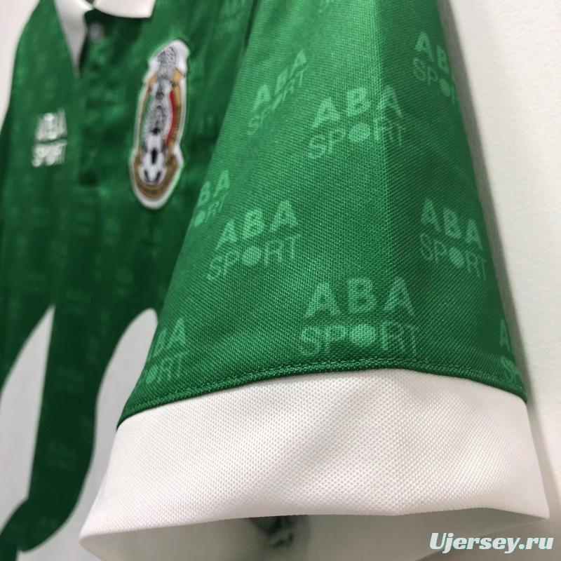 Retro 1995 Mexico Home Soccer Jersey