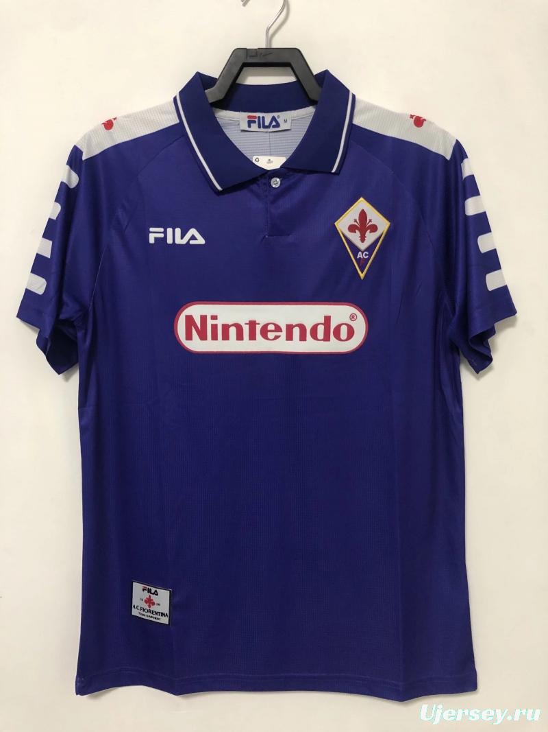 Retro 98/99 Fiorentina Home Soccer Jersey