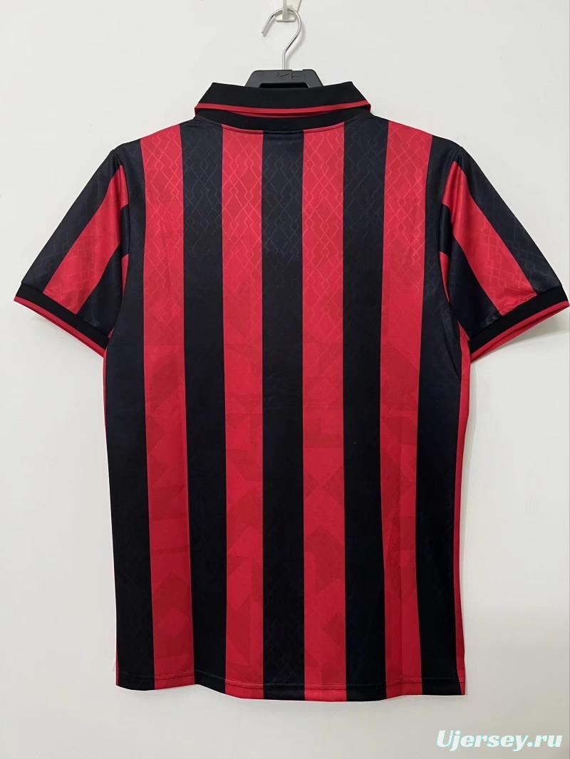 Retro 95/96AC Milan Home Soccer Jersey