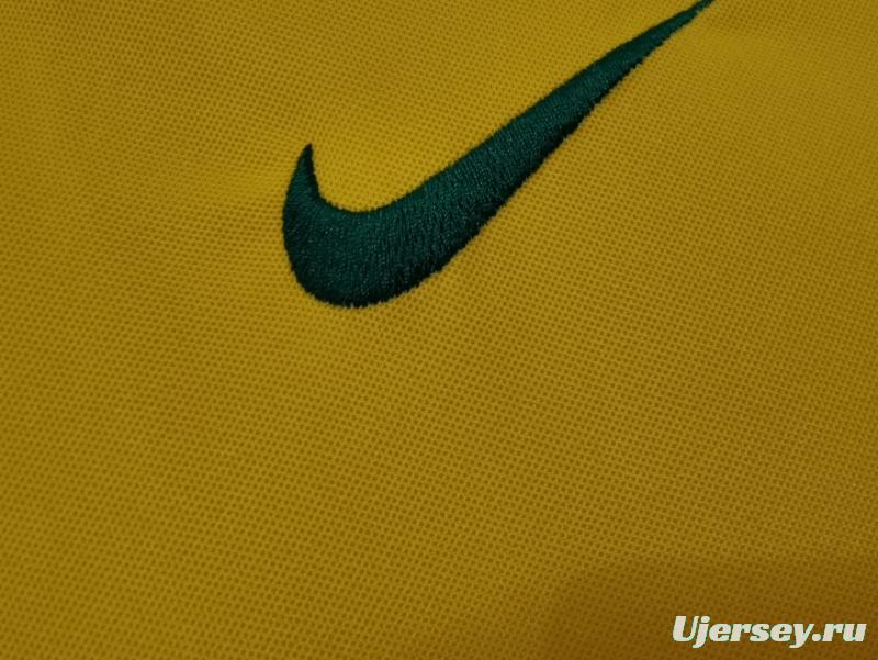 Retro 1998 Brazil Home Soccer Jersey