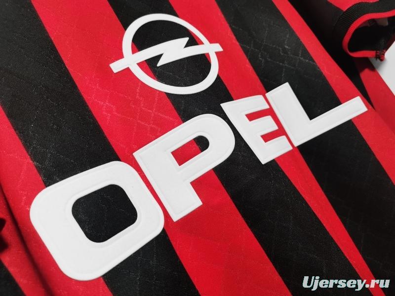 Retro 1995/96 AC Milan Home Soccer Jersey