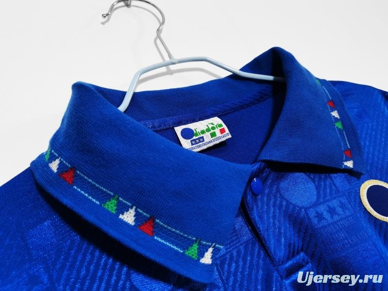 Retro 1994 Italy Home Soccer Jersey