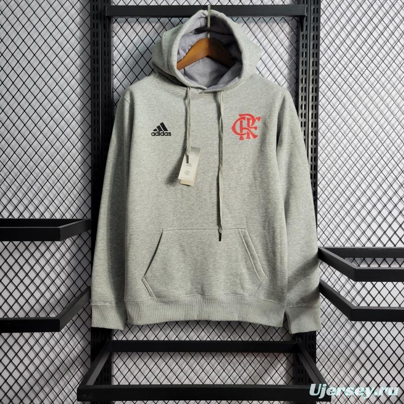 2022 Flamengo Men's And Women's Hoodie Grey