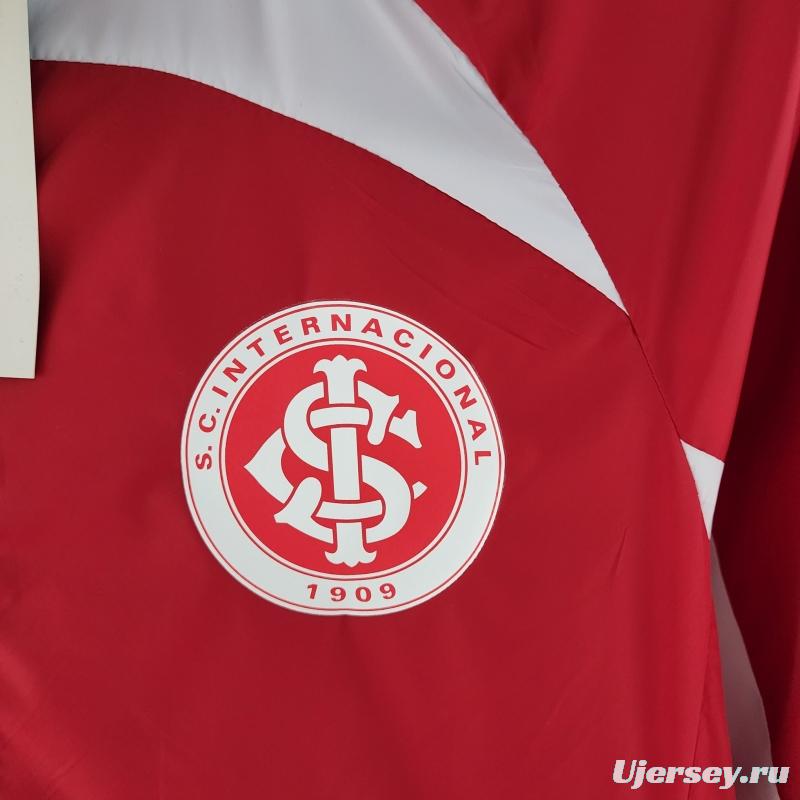 22/23 SC Internacional Windbreaker Red And White