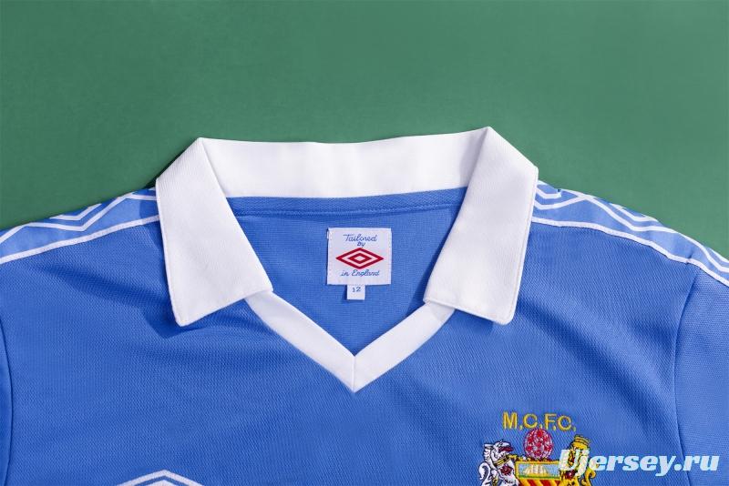 Retro 81/82 Manchester City Home Soccer Jersey