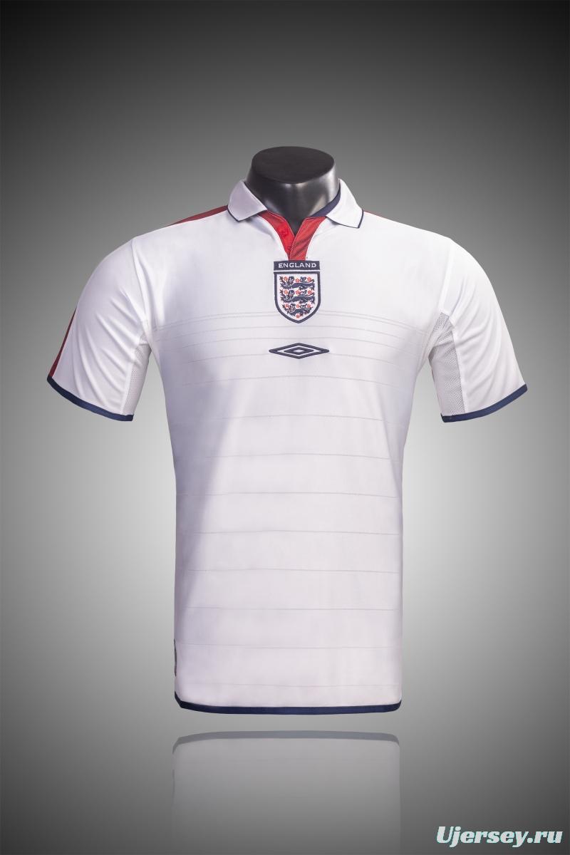 Retro 2004 England Home Soccer Jersey