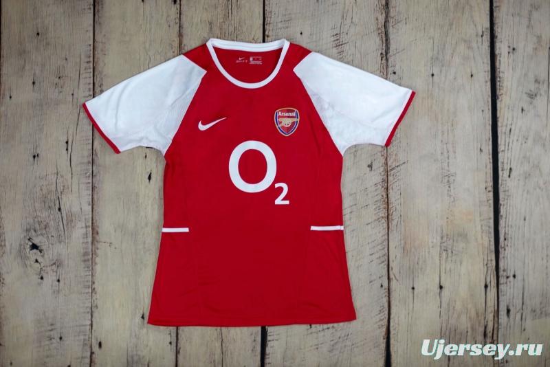 Retro 02/04 Arsenal Home Soccer Jersey