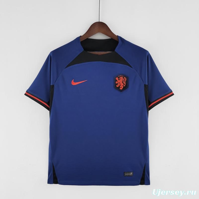 2022 Netherlands World Cup Shirt Away Soccer Jersey