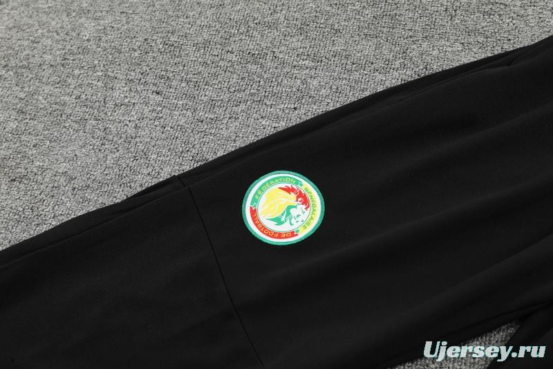 2022 Senegal Green Half Zipper Tracksuit