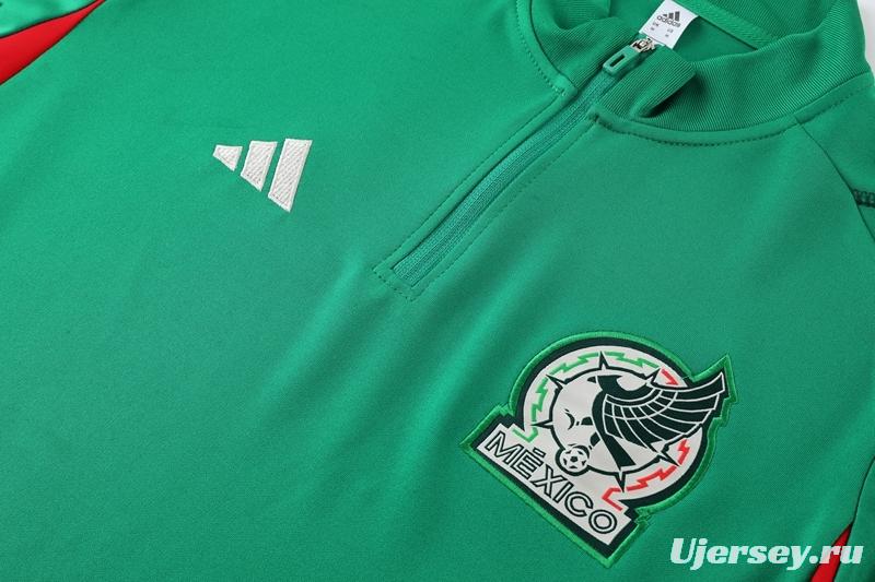 2022 Mexico Green Full Zipper Tracksuit