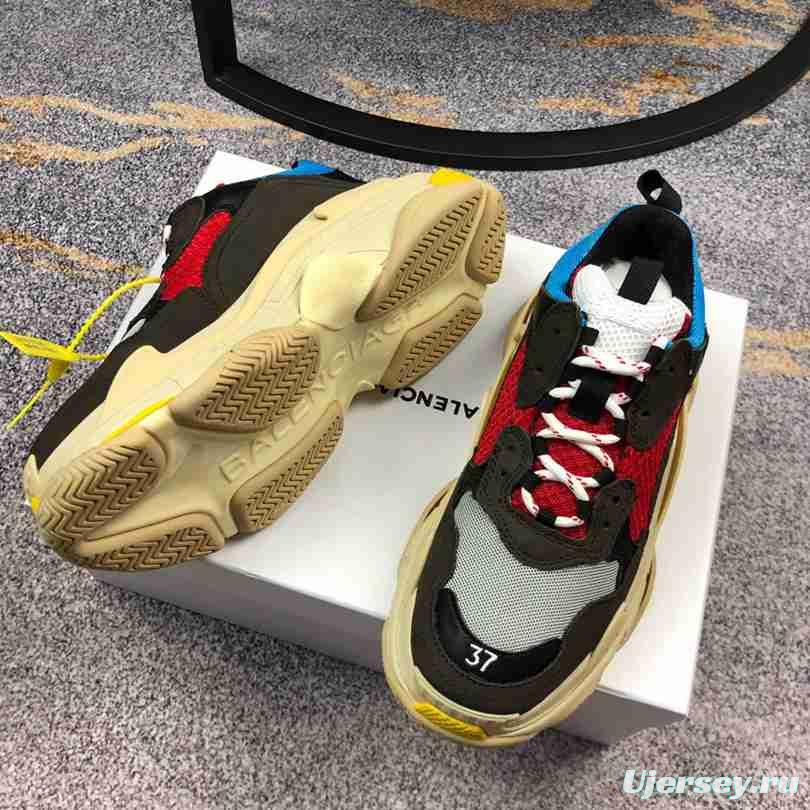 Men/Women Balenciaga Triple S Sneaker Black/Red