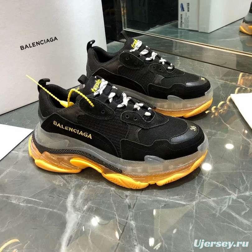 Men/Women Balenciaga Triple S Sneaker Black/Yellow Item 6380380