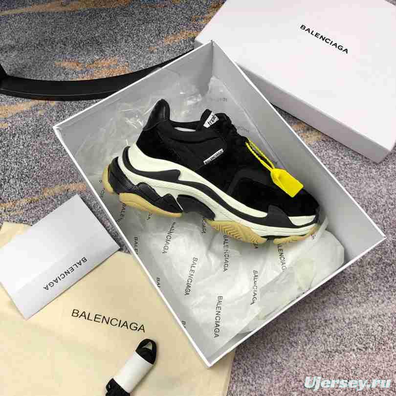 Men Balenciaga Triple-S 2 Yellow Black Sneaker