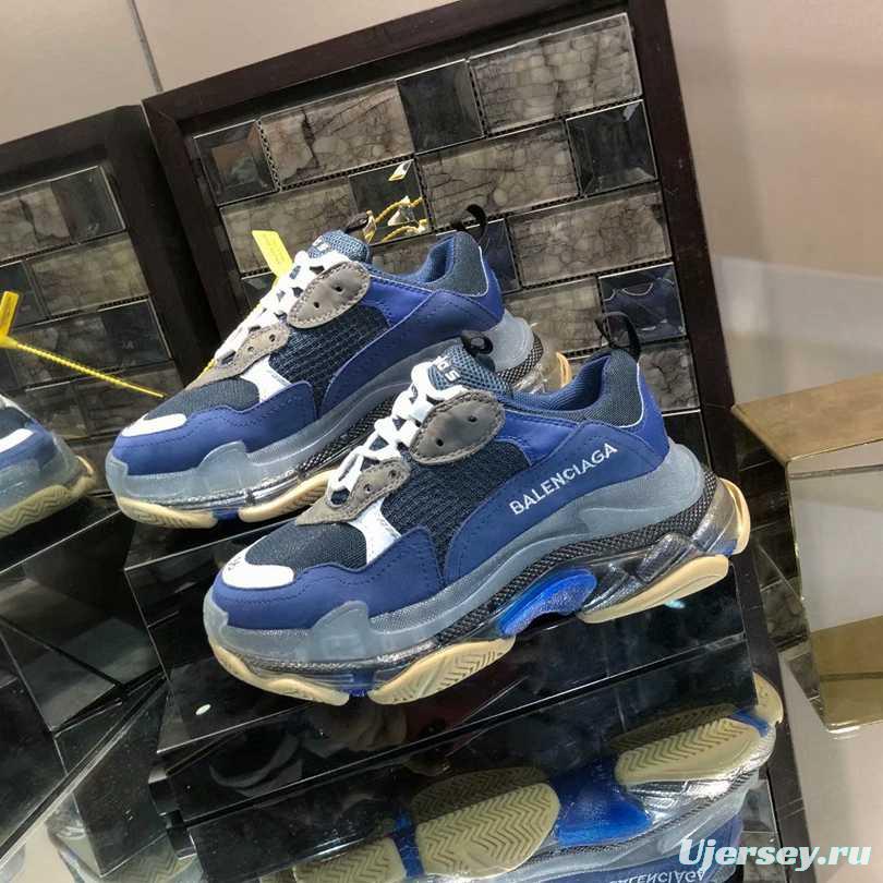 Men/Women Balenciaga Triple S Sneaker Navy