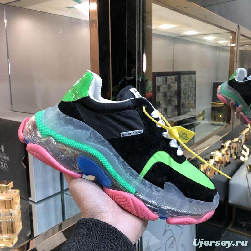 Men/Women Balenciaga Triple S 2.0 Sneaker Black/Green