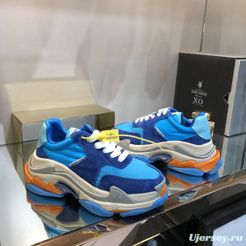 Men/Women Balenciaga Triple S Blue Sneaker Item 6380340