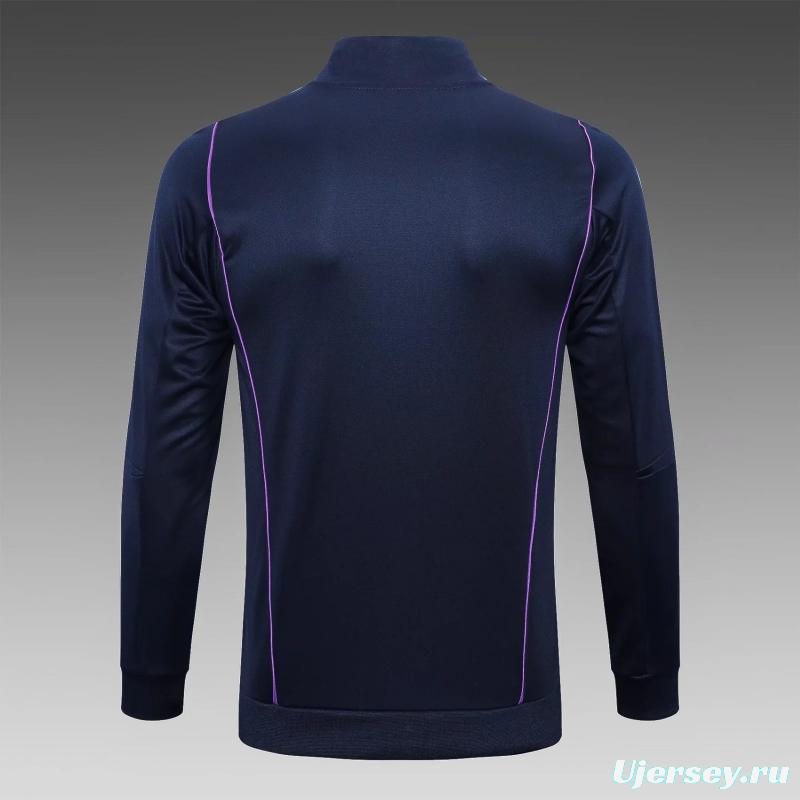 3 Stars 2022 Argentina Navy Full Zipper Tracksuit