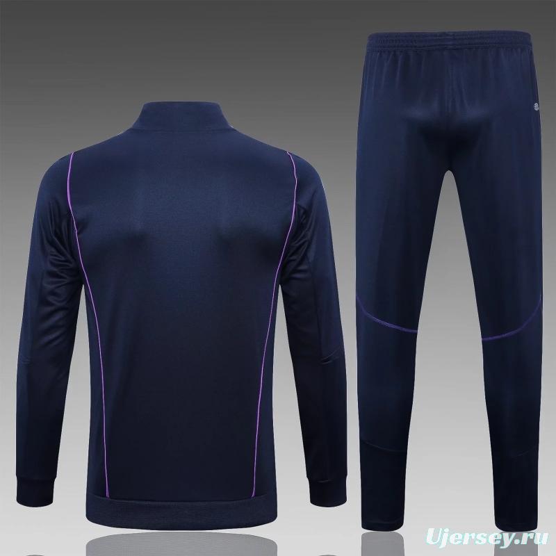 3 Stars 2022 Argentina Navy Full Zipper Tracksuit