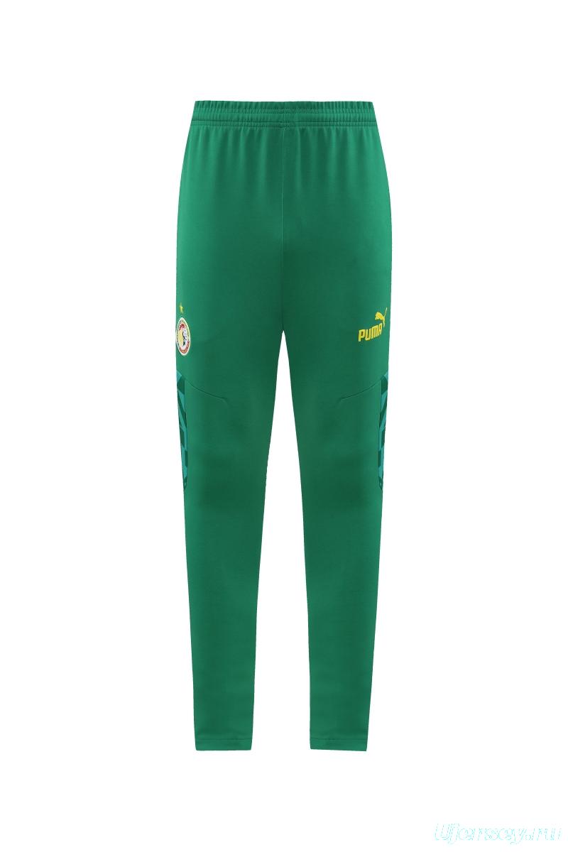 2022 Senegal Green Full Zipper Tracksuit