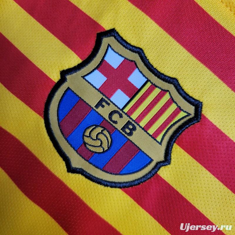 23-24 Kids Barcelona Forth Yellow Jersey