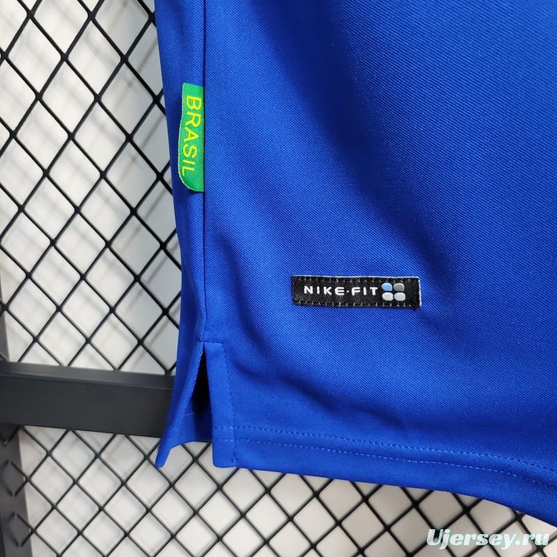 Retro 1997 Brazil Away Blue Jersey