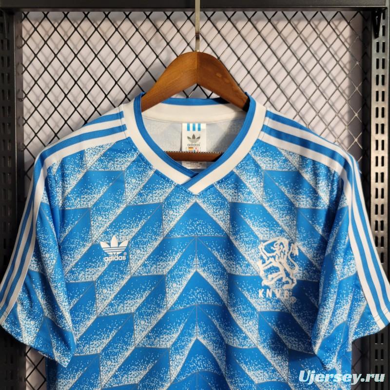 Retro 1988 Netherlands Away Blue Jersey