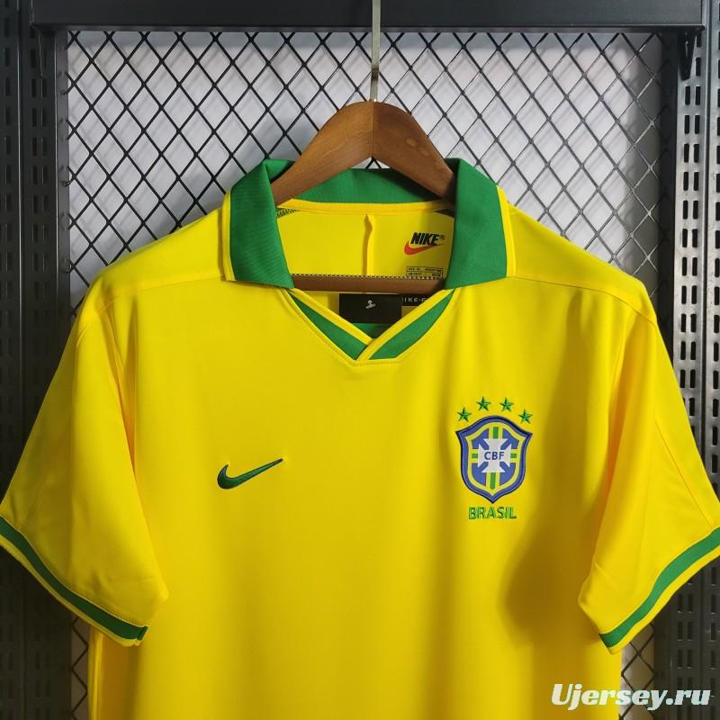 Retro 1997 Brazil Home Jersey