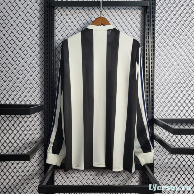 Retro 1995-97 Long Sleeve Newcastle Home Soccer Jersey