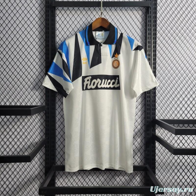 Retro Inter Milan 92/93 Away White Jersey