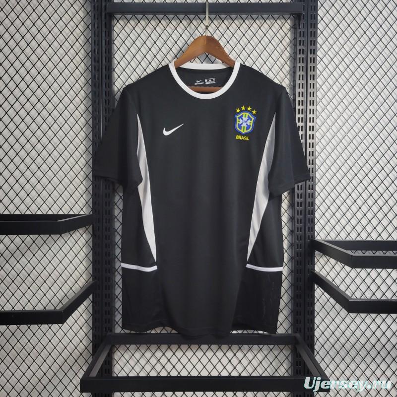 Retro 2002 Brazil Black Goalkeeper Jersey