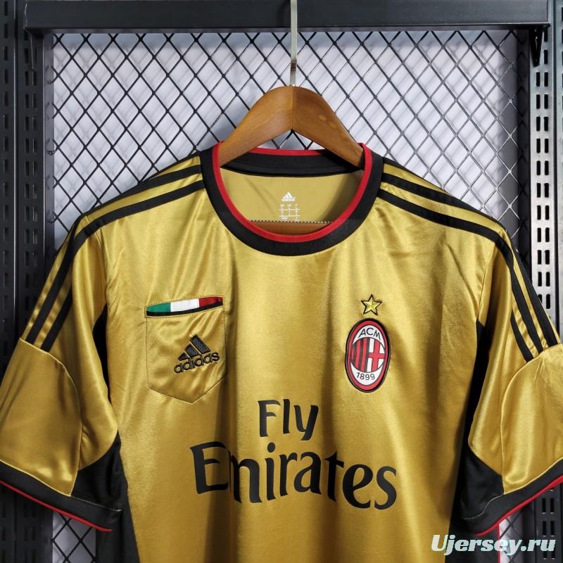 Retro 2013/14 Season AC Milan Third Golden Jersey