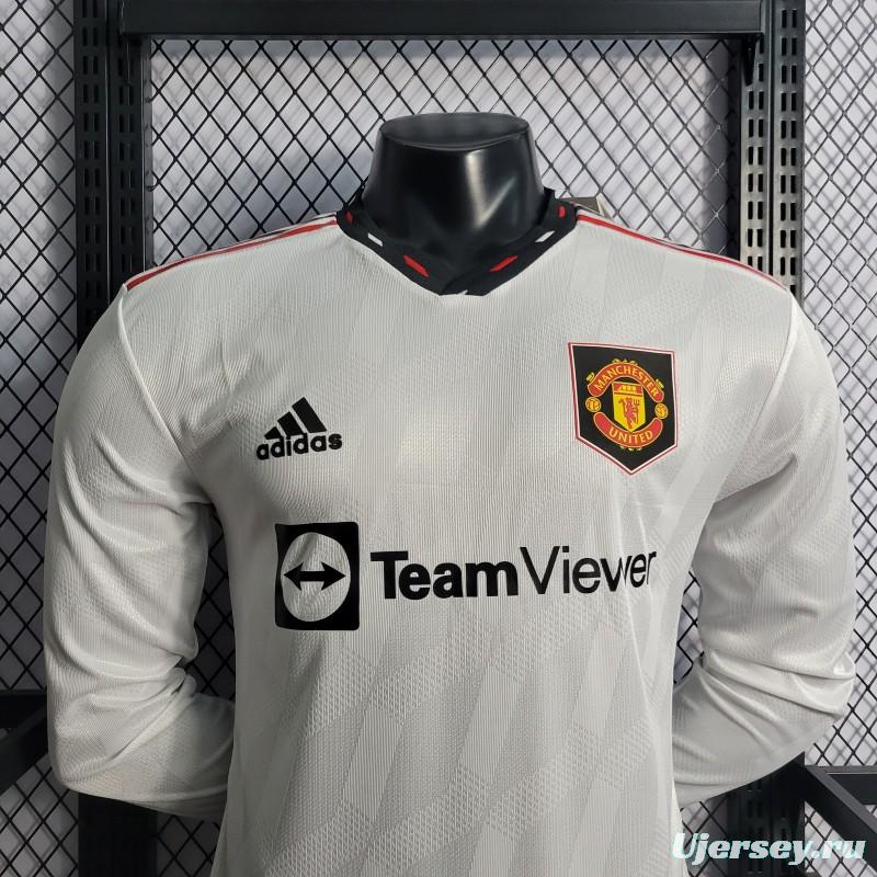 Player Version 22/23  Long Sleeves Manchester United Away Jersey