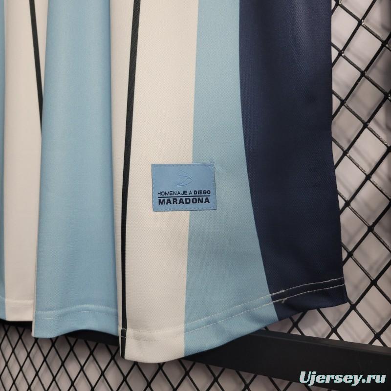 Retro 2001 Argentina Maradona #10 Commemorative Edition Jersey