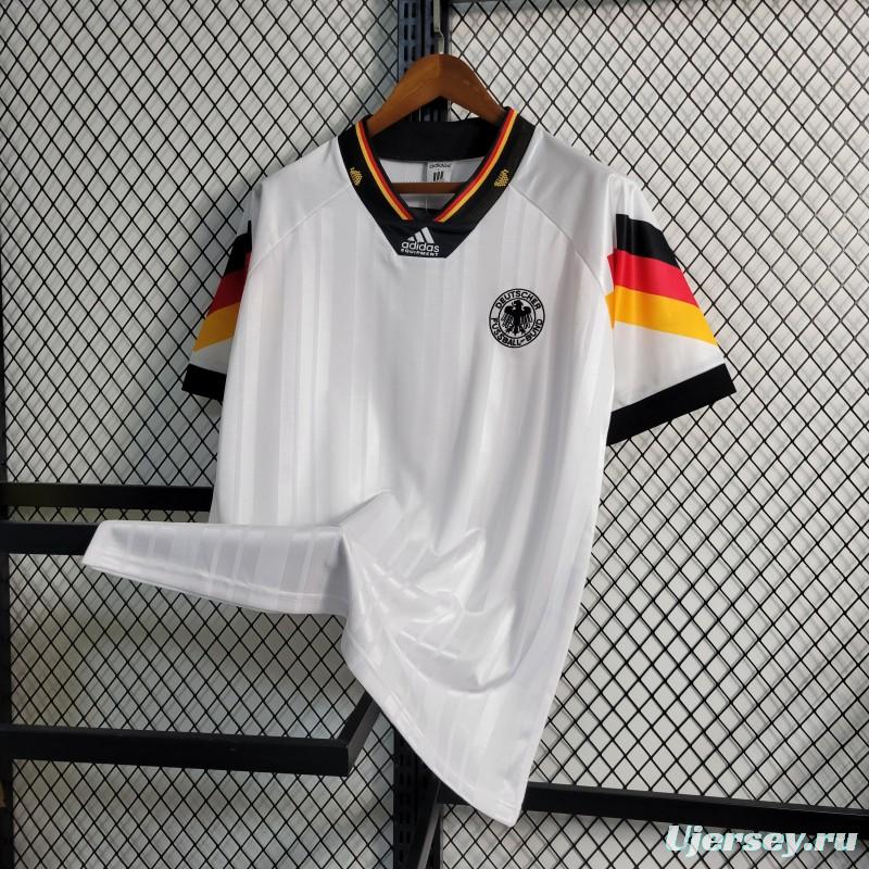 Retro 1992 Germany Home Soccer Jersey