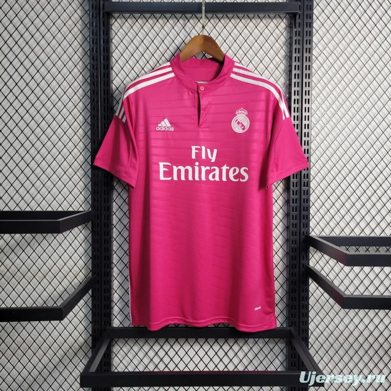 Retro 14-15 Real Madrid Away Pink Jersey