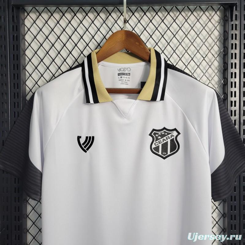 23-24 Ceara Sporting White Jersey -No Sponsor