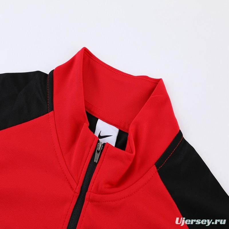 2023 NIKE Red Half Zipper Jacket +Pants