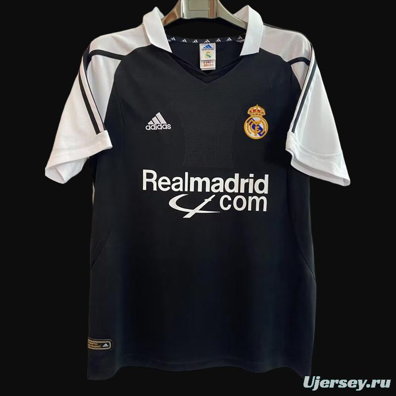 Retro 01/02 Real Madrid Away Black Jersey