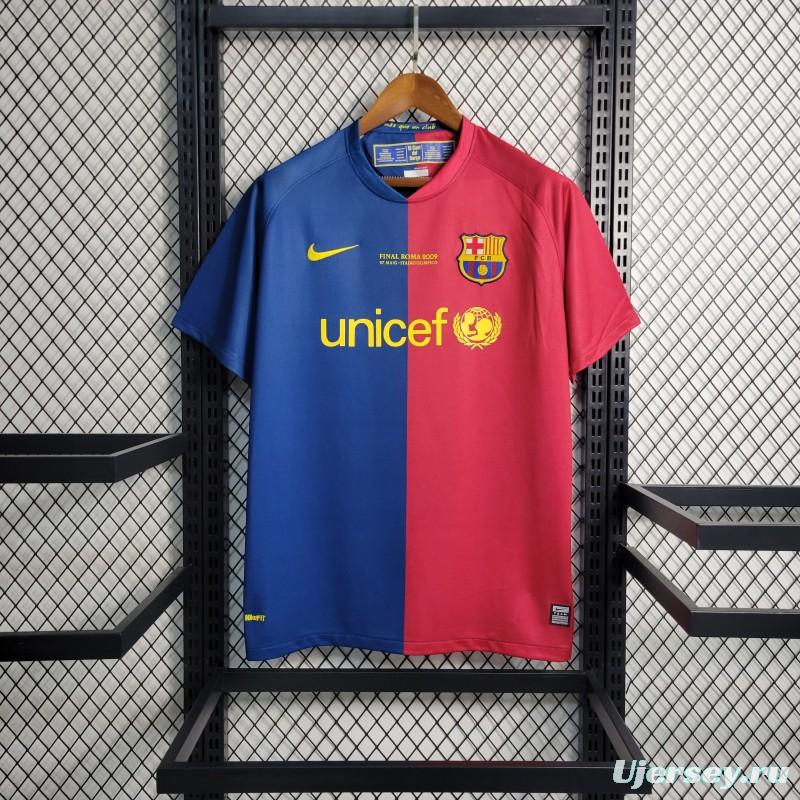 Retro 08-09 Barcelona Home Soccer Jersey