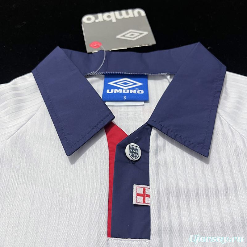 Retro 1998 England Home Soccer Jersey