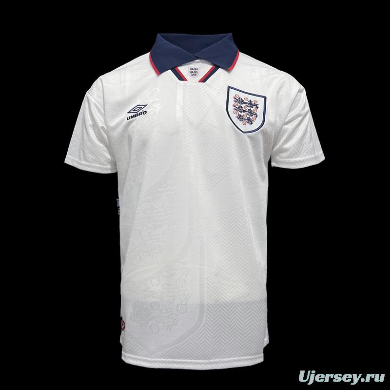 Retro 94/95 England At Home Soccer Jersey