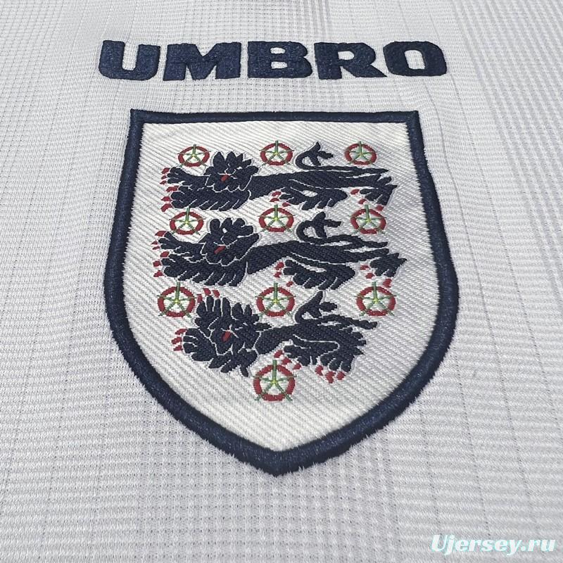 Retro 1996 England Home Soccer Jersey