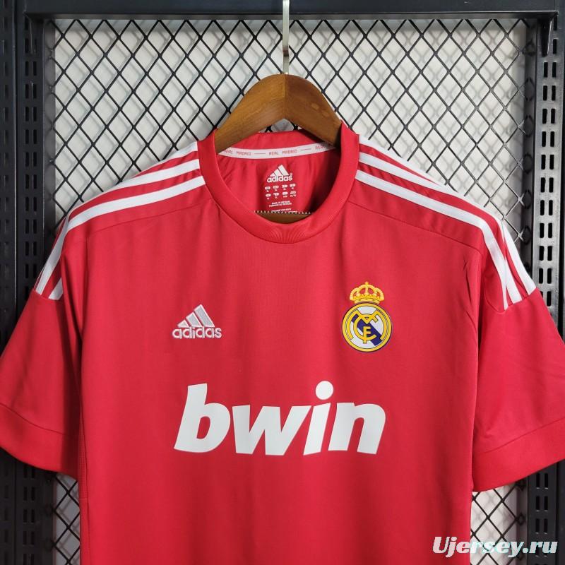 Retro11-12 Real Madrid Away Red Jersey