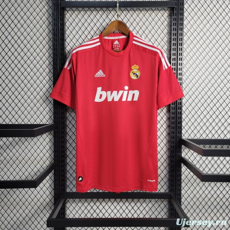 Retro11-12 Real Madrid Away Red Jersey