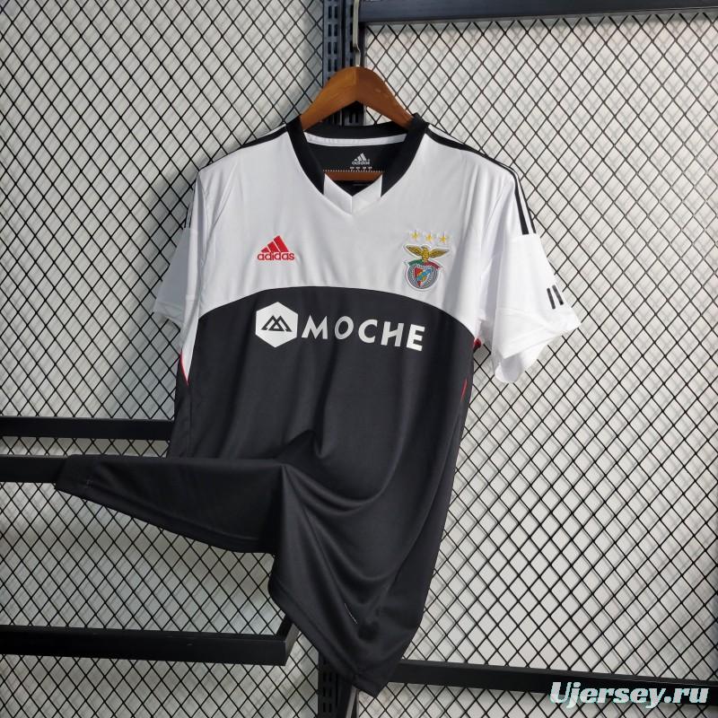 Retro 13-14 Benfica  Away Black/White Jersey