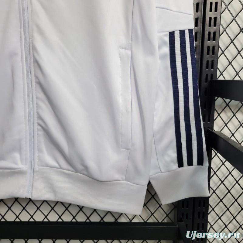 23-24 Cruzeiro White Full Zipper Training Jacket