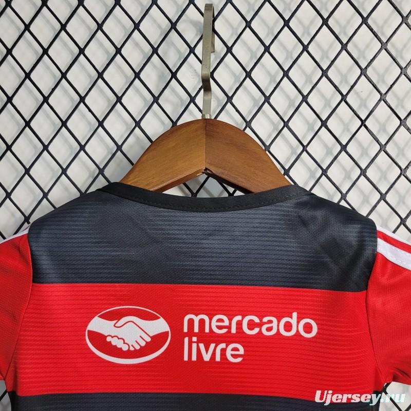 23-24 Flamengo Home Soccer Jersey Baby  6-18 Month