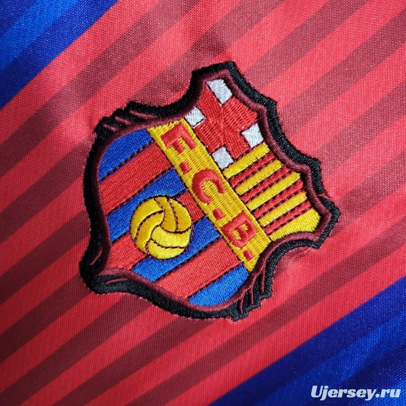 Retro 91/92 Barcelona Home Long Sleeve Jersey