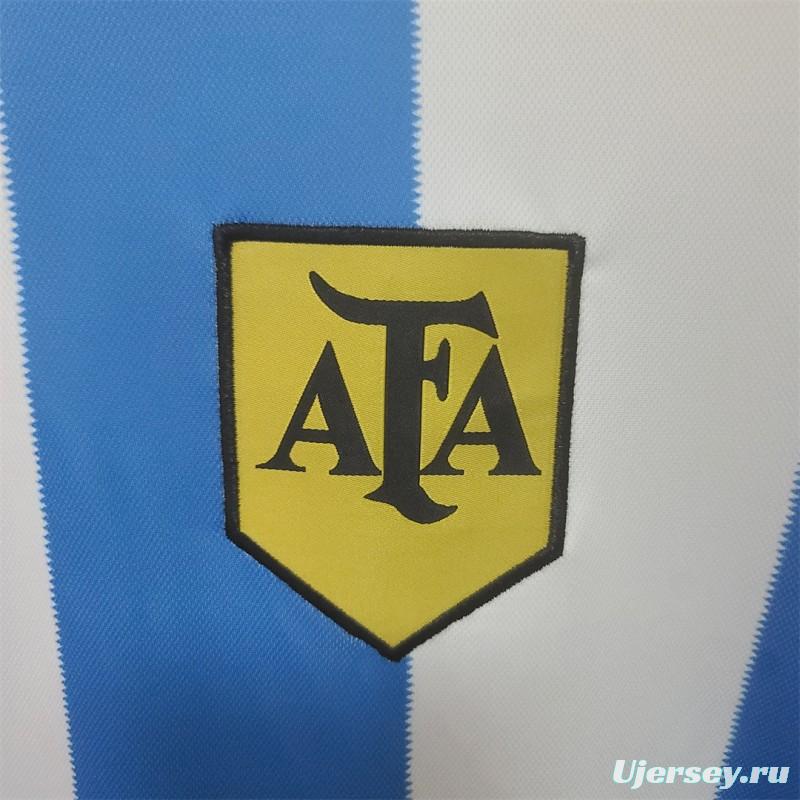 Retro 1978 Argentina Home Long Sleeve Jersey